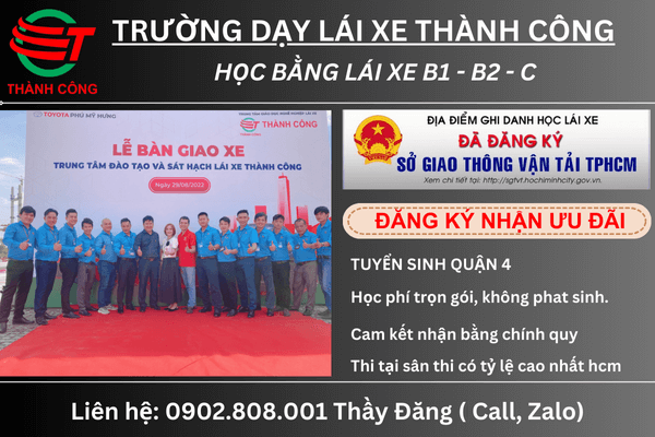 học lấy bằng lái ô tô quận 4