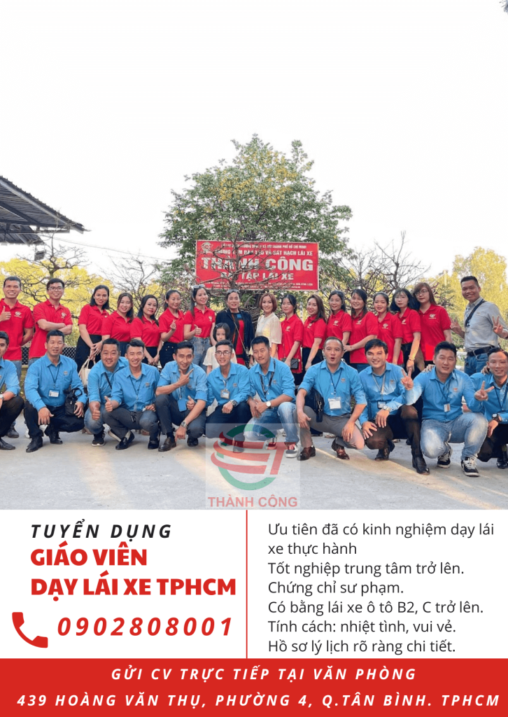 Tuyển giáo viên dạy lái xe TPHCM