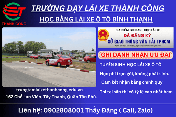 học bằng lái ô tô bình thạnh