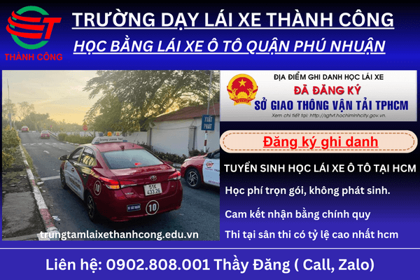 học bằng lái xe B1 B2 phú nhuận