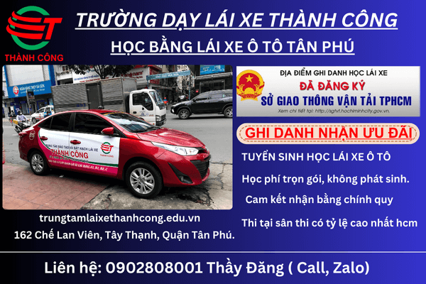 học bằng lái xe ô tô quận tân phú