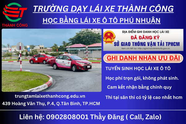 học giấy phép lái xe B2 phú nhuận
