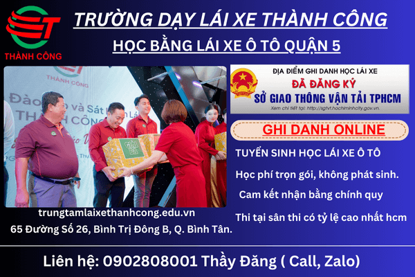 trung tâm học lái ô tô tại quận 5
