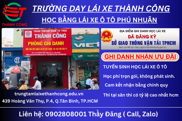 trung tâm dạy lái xe ô tô phú nhuận