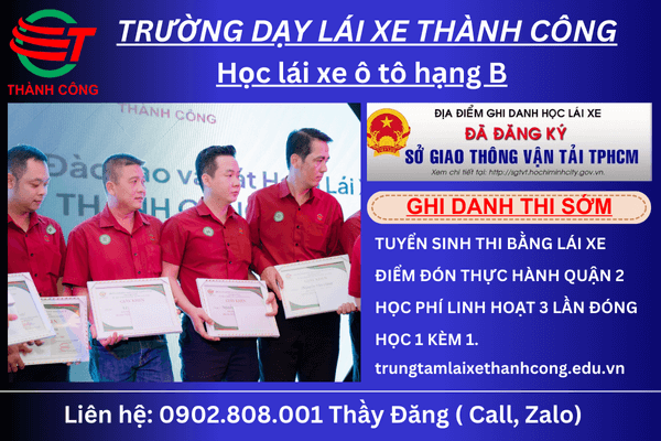 Học lái xe ô tô hạng B Thủ Đức