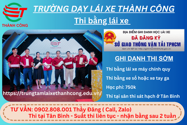 thi bằng lái a1 quận thủ đức