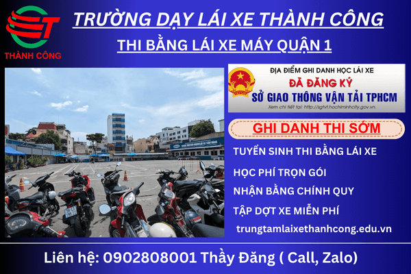 thi bằng lái xe 2 bánh quận 1