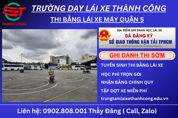 thi bằng lái xe quận 5