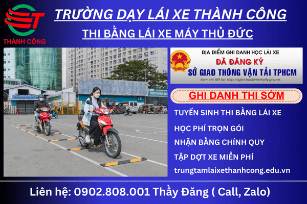 thi bằng lái xe quận thủ đức