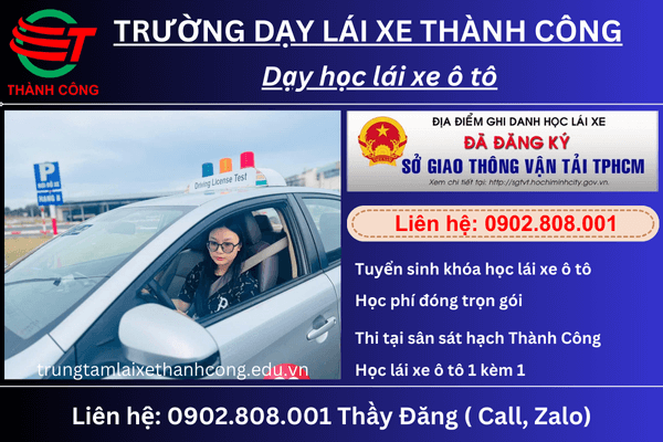 dạy lái xe ô tô gò vấp